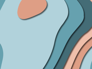 Fototapeta premium 3D abstract paper art style, design layout for business presentations, flyers, posters, prints, decoration, cards, brochure cover.