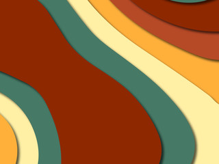 3D abstract paper art style, design layout for business presentations, flyers, posters, prints, decoration, cards, brochure cover.