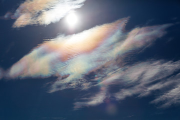 colorful cloud iridescence