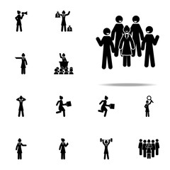 businesswoman, leader icon. businesswoman icons universal set for web and mobile