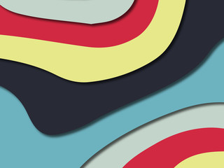 3D abstract paper art style, design layout for business presentations, flyers, posters, prints, decoration, cards, brochure cover.