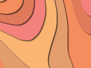 3D abstract paper art style, design layout for business presentations, flyers, posters, prints, decoration, cards, brochure cover.