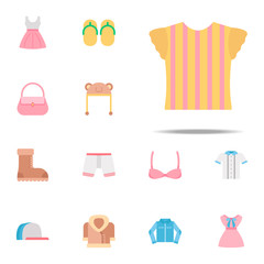 Blouse color icon. Clothes icons universal set for web and mobile