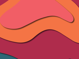 3D abstract paper art style, design layout for business presentations, flyers, posters, prints, decoration, cards, brochure cover.