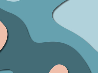 3D abstract paper art style, design layout for business presentations, flyers, posters, prints, decoration, cards, brochure cover.