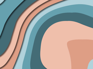 3D abstract paper art style, design layout for business presentations, flyers, posters, prints, decoration, cards, brochure cover.