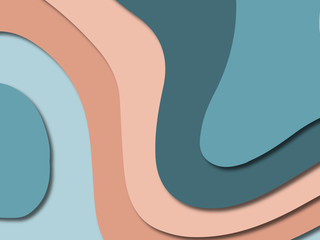3D abstract paper art style, design layout for business presentations, flyers, posters, prints, decoration, cards, brochure cover.