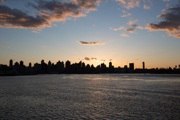 sunset over nyc