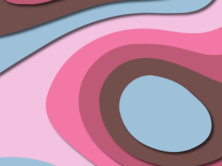 3D abstract paper art style, design layout for business presentations, flyers, posters, prints, decoration, cards, brochure cover.