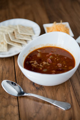 Beef chili bowl