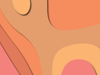 3D abstract paper art style, design layout for business presentations, flyers, posters, prints, decoration, cards, brochure cover.