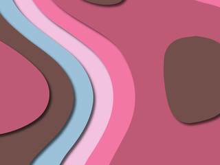 3D abstract paper art style, design layout for business presentations, flyers, posters, prints, decoration, cards, brochure cover.