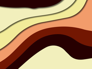 3D abstract paper art style, design layout for business presentations, flyers, posters, prints, decoration, cards, brochure cover.