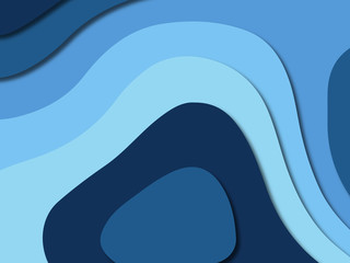 3D abstract paper art style, design layout for business presentations, flyers, posters, prints, decoration, cards, brochure cover.