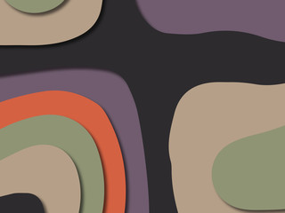 3D abstract paper art style, design layout for business presentations, flyers, posters, prints, decoration, cards, brochure cover.