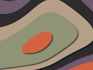 3D abstract paper art style, design layout for business presentations, flyers, posters, prints, decoration, cards, brochure cover.