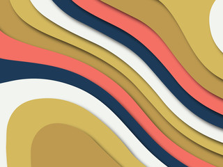 3D abstract paper art style, design layout for business presentations, flyers, posters, prints, decoration, cards, brochure cover.