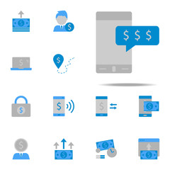 Internet, bank, finance, technology, dollar, mobile icon. Finance & Money icons universal set for web and mobile