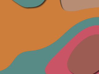3D abstract paper art style, design layout for business presentations, flyers, posters, prints, decoration, cards, brochure cover.