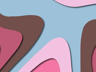 3D abstract paper art style, design layout for business presentations, flyers, posters, prints, decoration, cards, brochure cover.