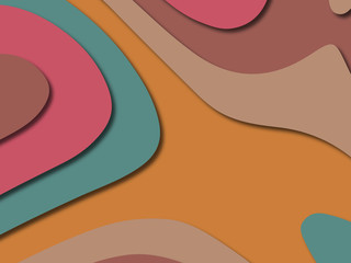 3D abstract paper art style, design layout for business presentations, flyers, posters, prints, decoration, cards, brochure cover.