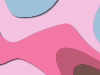 3D abstract paper art style, design layout for business presentations, flyers, posters, prints, decoration, cards, brochure cover.