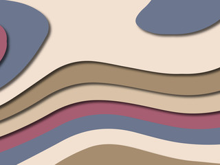 3D abstract paper art style, design layout for business presentations, flyers, posters, prints, decoration, cards, brochure cover.