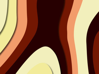 3D abstract paper art style, design layout for business presentations, flyers, posters, prints, decoration, cards, brochure cover.