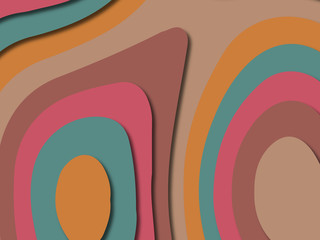 3D abstract paper art style, design layout for business presentations, flyers, posters, prints, decoration, cards, brochure cover.