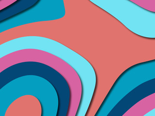 3D abstract paper art style, design layout for business presentations, flyers, posters, prints, decoration, cards, brochure cover.