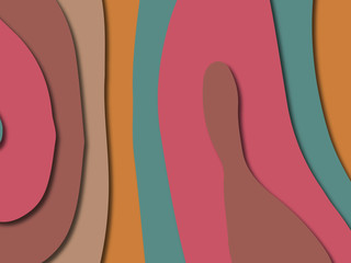 3D abstract paper art style, design layout for business presentations, flyers, posters, prints, decoration, cards, brochure cover.