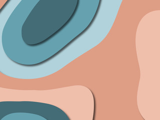 3D abstract paper art style, design layout for business presentations, flyers, posters, prints, decoration, cards, brochure cover.