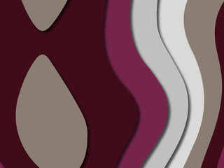 3D abstract paper art style, design layout for business presentations, flyers, posters, prints, decoration, cards, brochure cover.