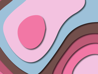 3D abstract paper art style, design layout for business presentations, flyers, posters, prints, decoration, cards, brochure cover.