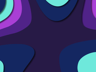 3D abstract paper art style, design layout for business presentations, flyers, posters, prints, decoration, cards, brochure cover.