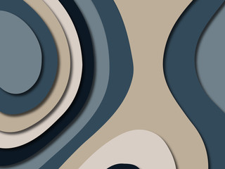 3D abstract paper art style, design layout for business presentations, flyers, posters, prints, decoration, cards, brochure cover.