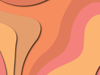 3D abstract paper art style, design layout for business presentations, flyers, posters, prints, decoration, cards, brochure cover.