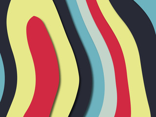 3D abstract paper art style, design layout for business presentations, flyers, posters, prints, decoration, cards, brochure cover.