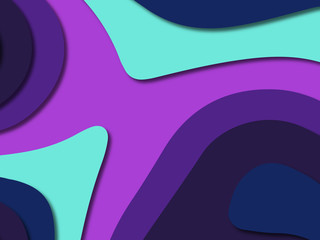 3D abstract paper art style, design layout for business presentations, flyers, posters, prints, decoration, cards, brochure cover.