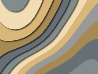 3D abstract paper art style, design layout for business presentations, flyers, posters, prints, decoration, cards, brochure cover.