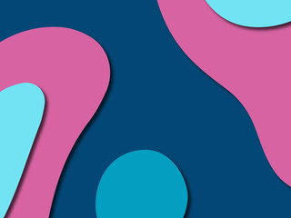 3D abstract paper art style, design layout for business presentations, flyers, posters, prints, decoration, cards, brochure cover.