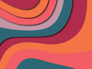 Obraz premium 3D abstract paper art style, design layout for business presentations, flyers, posters, prints, decoration, cards, brochure cover.