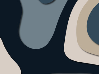 3D abstract paper art style, design layout for business presentations, flyers, posters, prints, decoration, cards, brochure cover.