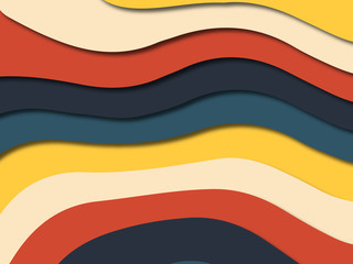 3D abstract paper art style, design layout for business presentations, flyers, posters, prints, decoration, cards, brochure cover.