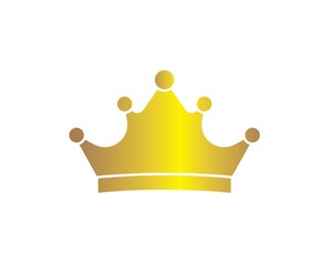 crown logo icon vector illustration