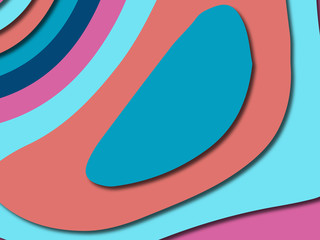 3D abstract paper art style, design layout for business presentations, flyers, posters, prints, decoration, cards, brochure cover.