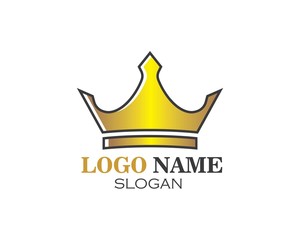 crown logo icon vector illustration