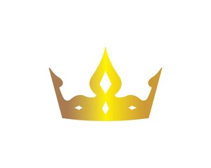 crown logo icon vector illustration