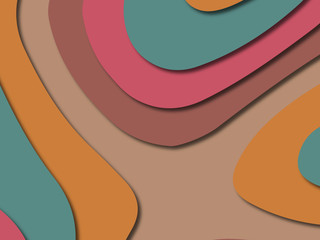 3D abstract paper art style, design layout for business presentations, flyers, posters, prints, decoration, cards, brochure cover.