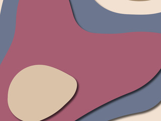 3D abstract paper art style, design layout for business presentations, flyers, posters, prints, decoration, cards, brochure cover.